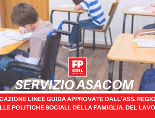 Servizio ASACOM, applicazione LINEE GUIDA approvate dall’Assessorato Regionale delle politiche sociali, della famiglia, del lavoro.