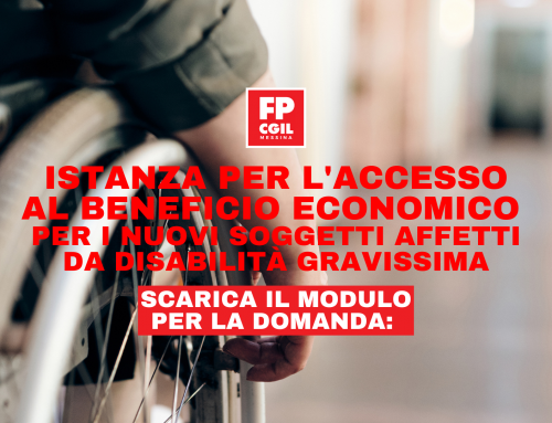 Istanza per l’accesso al beneficio economico  per i nuovi soggetti affetti da disabilità gravissima