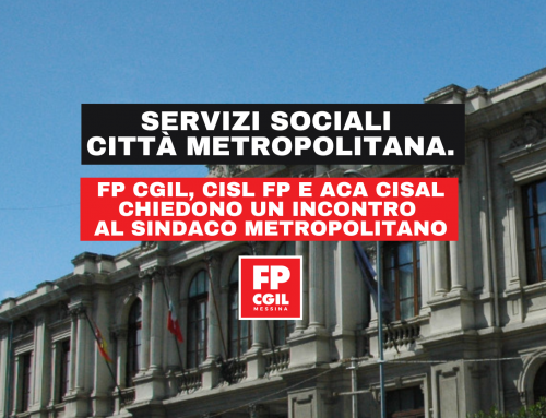 Città Metropolitana Messina – richiesta incontro urgente su tematica politiche sociali