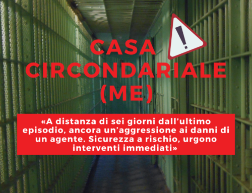 Casa Circondariale di Messina, FP CGIL: «A distanza di sei giorni dall’ultimo episodio, ancora un’aggressione ai danni di un agente. Sicurezza a rischio, urgono interventi immediati»
