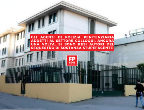 Casa circondariale di Gazzi, FP CGIL: «Ennesimo sequestro di sostanza stupefacente grazie all’intervento degli Agenti di Polizia Penitenziaria addetti al settore colloqui»