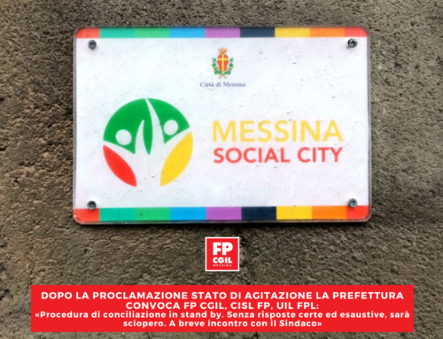 Messina Social City, dopo la proclamazione stato di agitazione la Prefettura convoca FP CGIL, CISL FP, UIL FPL: «Procedura di conciliazione in stand by. Senza risposte certe ed esaustive, sarà sciopero. A breve incontro con il Sindaco»