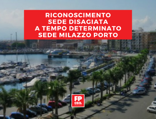 Riconoscimento sede disagiata a tempo determinato sede Milazzo porto